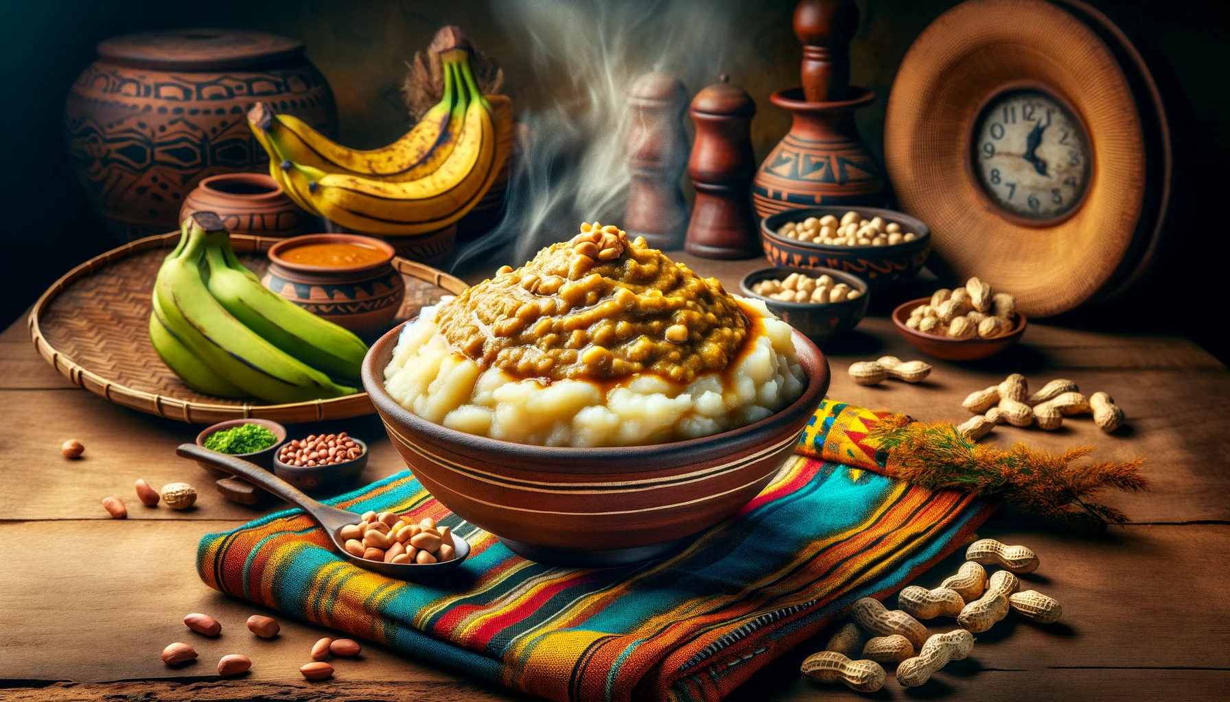 Matoke – Steamed Mashed Green Bananas