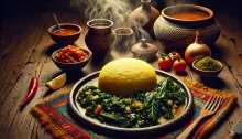 Ugali and Sukuma Wiki