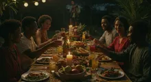 African party, African cuisine