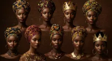 African prints, fashion, head tie